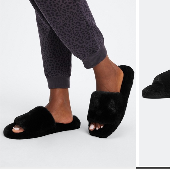 Fabletics Fur Slippers - Picture 2 of 3